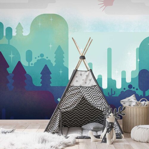  Samoljepljiva foto tapeta - Fairy-Tale Landscape 441x315 Slike
