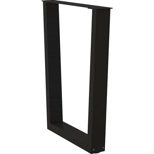 VidaXL Noge za blagovaonski stol V-oblik 2 kom crne 60x(72-73,3) cm Slike