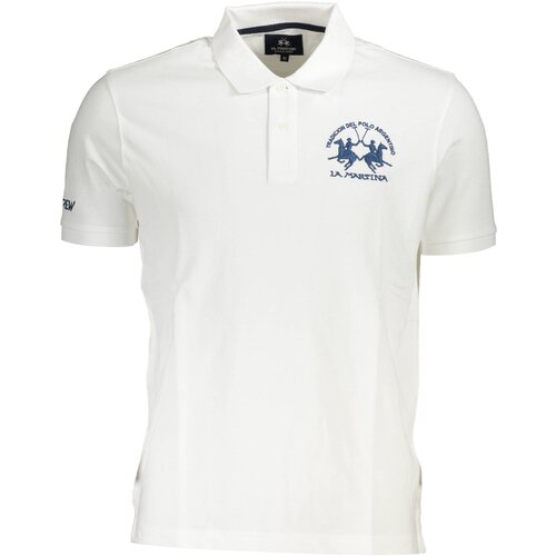 La Martina MEN&amp;amp;#39;S SHORT SLEEVE POLO WHITE Slike