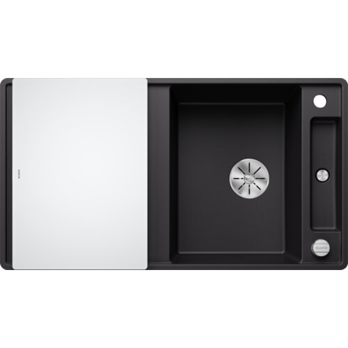 Blanco sudoper AXIA III 5 S-F InFino SILGRANIT daska staklo, s dalj.upr. - CRNA Cijene
