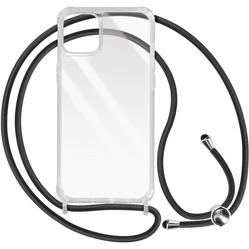 AVIZAR Ovitek s kablom za iPhone 13, trdni ojacani vogali, serija Corda - prozoren, (20886194) Slike