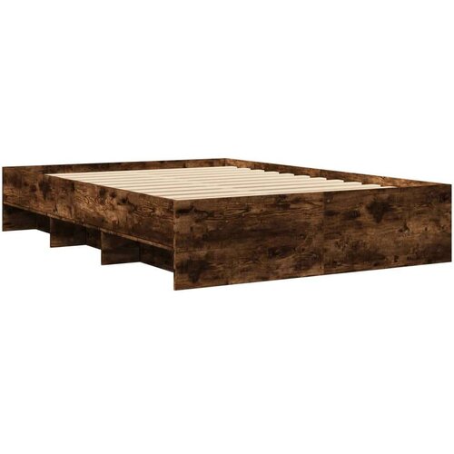 VidaXL okvir za krevet boja hrasta 140x190 cm konstruirano drvo Slike