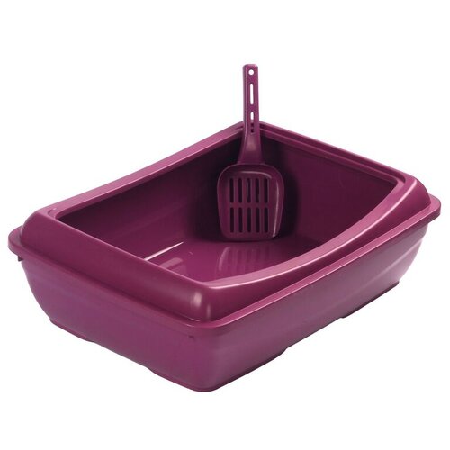 Paws &amp;amp; Whiskers Otvoreni mačji WC 5091-2, Ljubičasti Slike