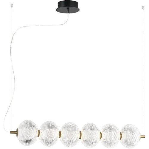  LED luster na sajli PELLUCID LED/23W/230V zlatna/prozirna Cene