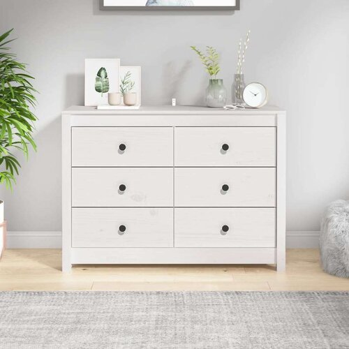  TV omarica bela 100x40x72 cm trdna borovina, (20654174) Slike