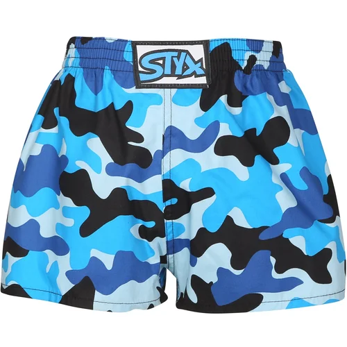 STYX Children's briefs art classic rubber camouflage blue