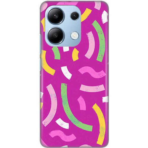  torbica silikonska print za xiaomi redmi note 13 4G (eu) happy lines pink Cene