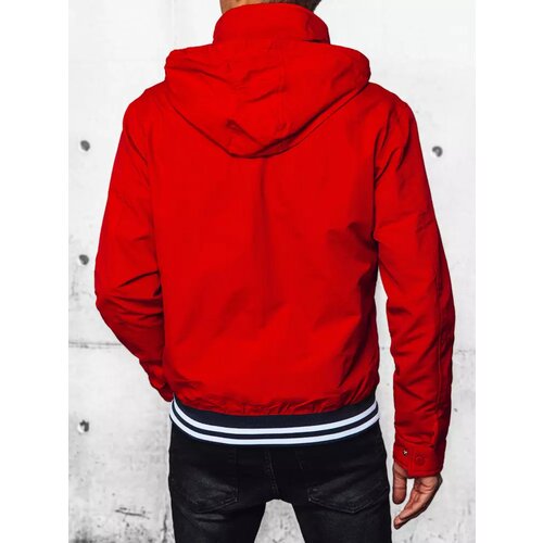 DStreet Men's transition jacket with hood red Slike