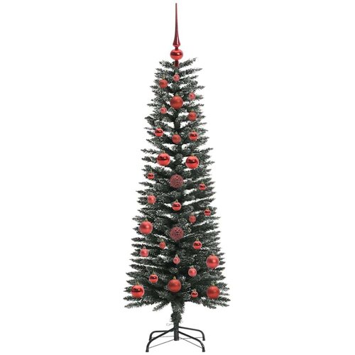 VidaXL Umjetno božićno drvce s stalakom Zelena 40.5 x 40.5 x 120 cm Slike