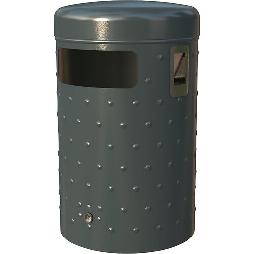  Zbiralnik odpadkov za uporabo na prostem, prostornina 50 l, Vx&amp;Oslash; 555 x 330 mm, antracitne barve Slike