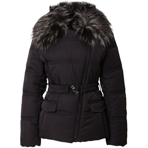 Guess Jakne MARISOL SHORT BELTED JACKET Črna Slike