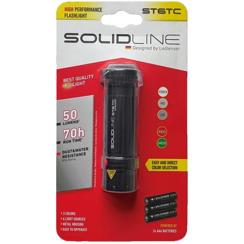 LED LENSER Solidline ST6TC, Ročna Svetilka, Črna, (20832775)