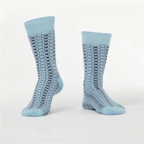 FASARDI Men's blue patterned socks
