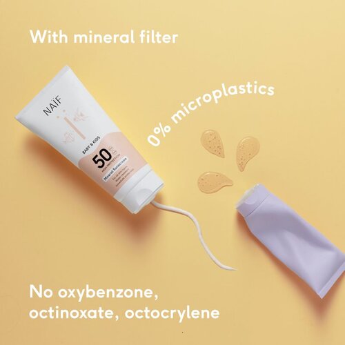 Naif Baby &amp;amp; Kids Mineral Sunscreen SPF 50 za&amp;scaron;titna krema za sunčanje za bebe i djecu SPF 50 30 ml Slike