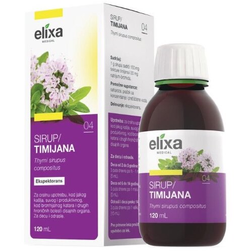 Elixa Sirup od timijana, 120ml Cene