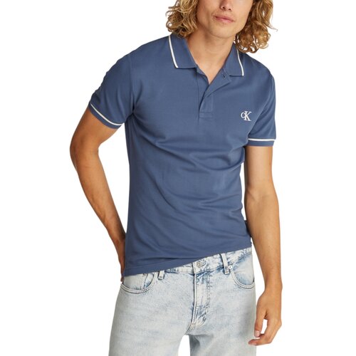 Calvin Klein Jeans TIPPING SLIM POLO J30J315603 Plava Slike