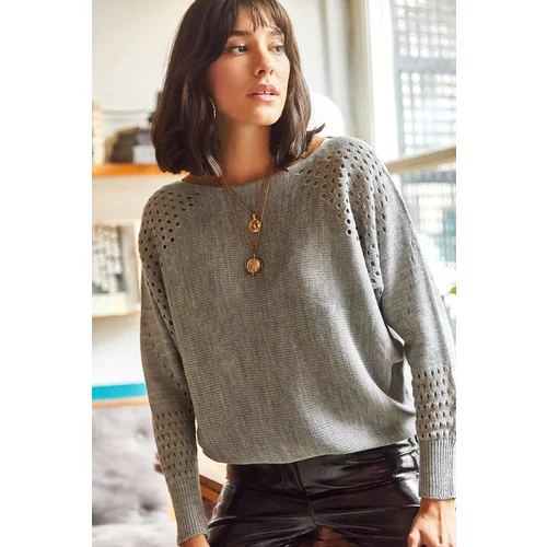 Olalook Sweater - Gray - Oversize