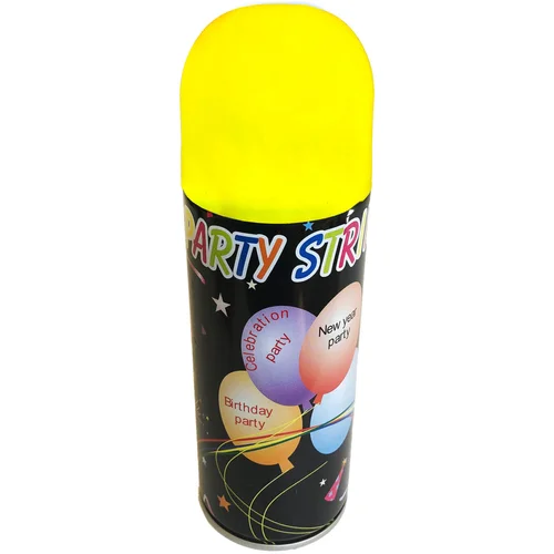  Sprej Špageti u boji 250ml, Spray Party String - Žuta