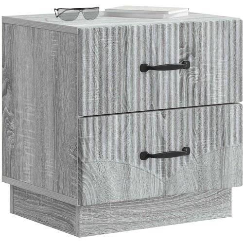  Noćni ormar Siva sonoma 43 x 34,5 x 44,5 cm Konstruirano drvo Slike