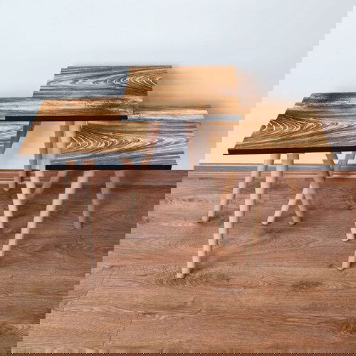 Hanah home 3Shp346 - brown brown nesting table (3 pieces) Cene