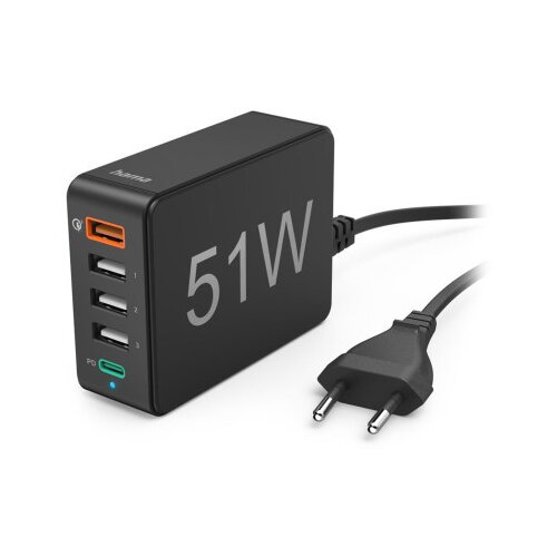 Hama 00201630 USB stanica za punjenje unutrašnje područje Izlazna struja maks. 3000 mA 5 x USB-A, USB-C® Cijene