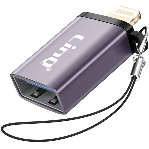 LINQ OTG USB ženski na Lightning mo&scaron;ki adapter z vponko, Siva, (5000220115) Cene