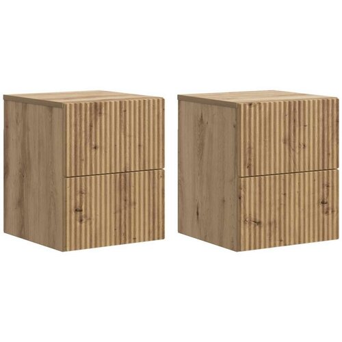  Stenski nočni omarici 2 pcs Artisan hrast 33 x 34,5 x 40 cm, (5000209739) Cene