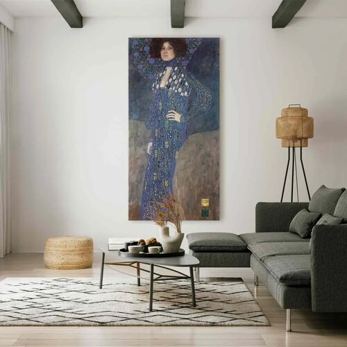  XXL slika - Gustav Klimt &amp;ndash; Miss Emilie Fl&amp;ouml;ge 75x150 Slike