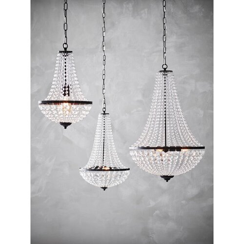 Marksl&amp;ouml;jd 107026 - kristalni luster na lancu gr&amp;auml;ns&amp;ouml; 1xE27/60W/230V Slike