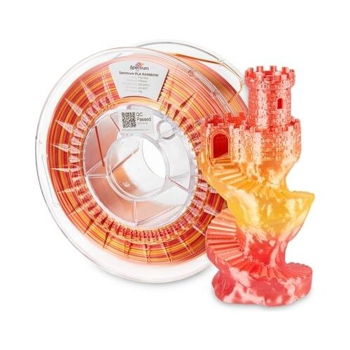 Spectrum PLA Silk Rainbow Fire Red Cene