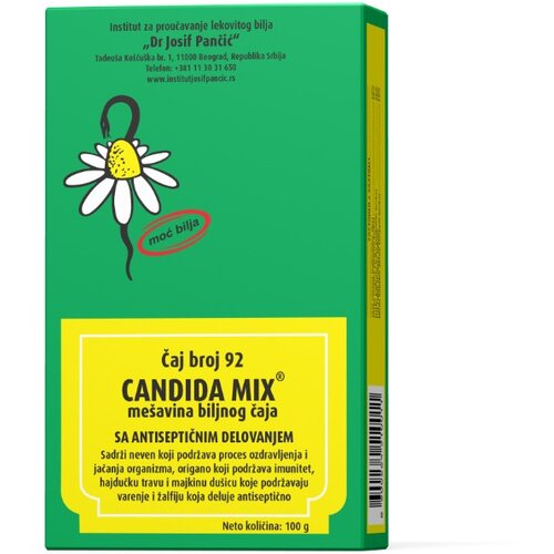INSTITUT JOSIF PANČIĆ čaj 92 candida mix, 100g Cene