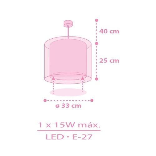 Dalber 41252 - Dečiji luster HELLO KITTY&amp;amp;FRIENDS 1xE27/15W/230V ružičasti Slike