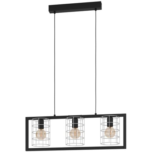 Eglo Viseća lampa JUBILY 3xE27 77 cm crna/pocinkovana 43663 Cene