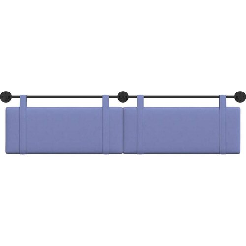  Držeće uzglavlje Zidne Traper plava 210 x 55 x 5 cm tkanina - Trapere plave boje 200 cm bez LED svjetla Slike
