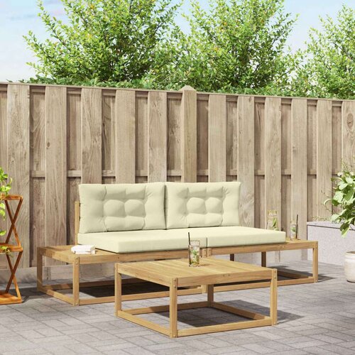  Zunanja garnitura za sedenje Bela 79 x 79 x 37 cm Poliester, (5000273250) Cene
