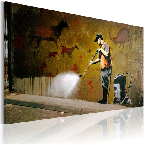  Slika - Whitewashing Lascaux (Banksy) 60x40