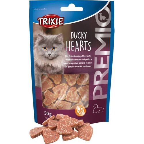 Trixie premio hearts poslastice 50g sa pačetinom i ribom Slike