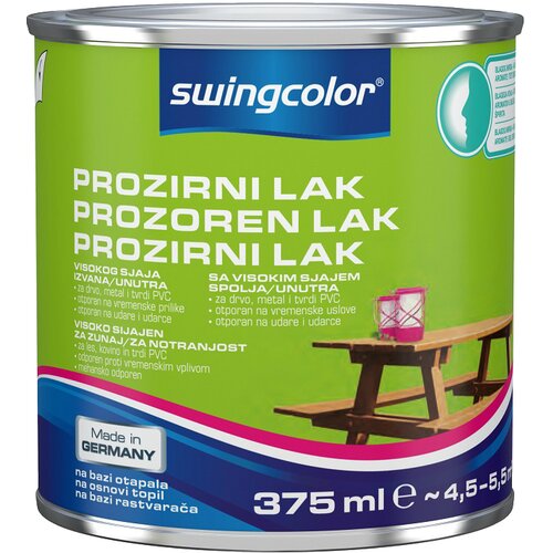 SWINGCOLOR Prozirni lak za namje&amp;scaron;taj (375 ml, Visokog sjaja) Slike