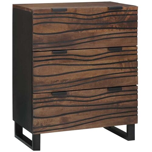 vidaXL Strani &scaron;al s predalom Rjava 60 x 33.5 x 75 cm Trden mangov les, (5000044708) Cene