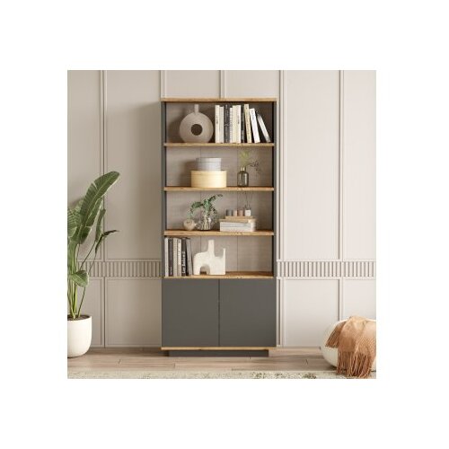 Hanah home Bookshelf FR16-AA, 75x168,3x26,8 cm, Smeđa Cijene
