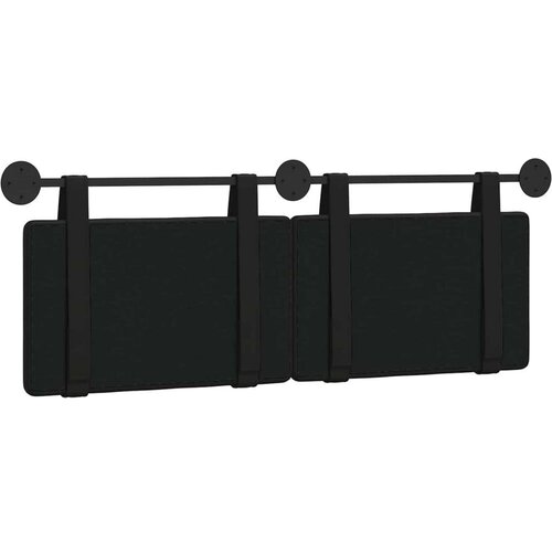  Držeće uzglavlje Zidne Crna 130 x 55 x 5 cm Lažna koža - Crna 120 cm bez LED Slike