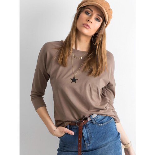 BASIC Feel Good Blouse-RV-BZ-4661.51P-brown Cene