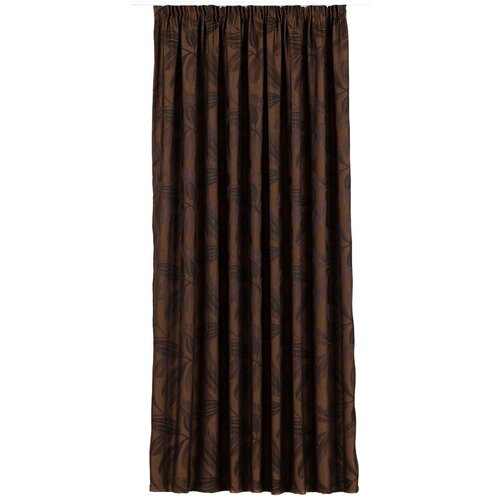 Mendola Fabrics Temno rjava zavesa 210x245 cm Nydia – Mendola Fabrics Cene