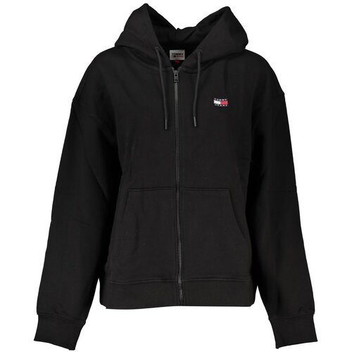 Tommy Hilfiger Ženska Crna Majica s Kapuljačom na Patentni Zatvarač Slike