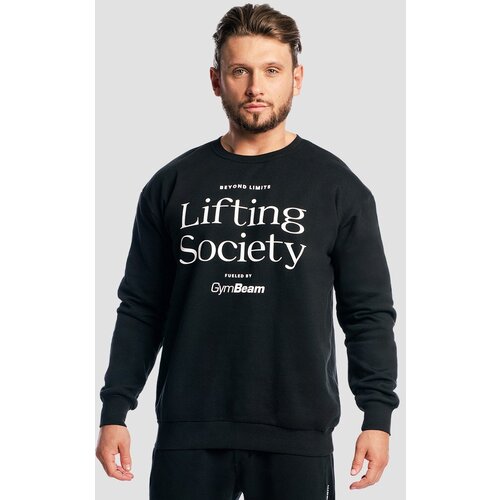 GymBeam lifting society sweatshirt black 112057 Slike