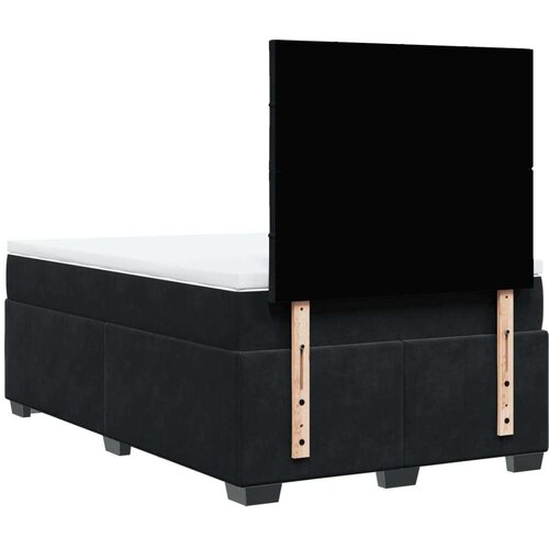 VidaXL krevet box spring s madracem crni 120 x 190 cm bar&amp;scaron;unasti Slike