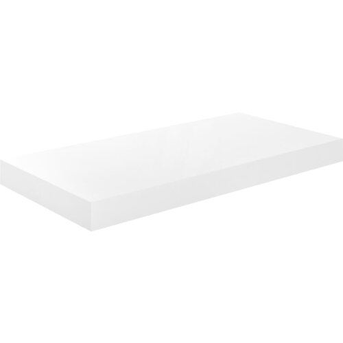 Maison Chic Lebdeča Stenska polica - Viseča Polica sijaj bela 50x23x3,8 cm MDF, (21784916) Cene