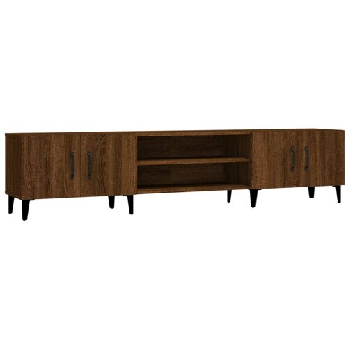 Maison Chic TV omarica - TV stojalo - Televizijska omarica rjav hrast 180x31,5x40 cm inženirski les, (21700292) Slike