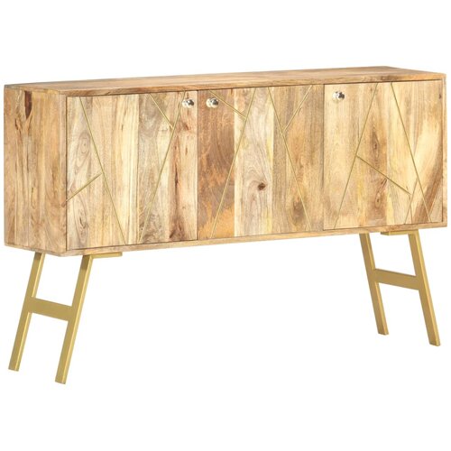  The Living Store Komoda 118x30x75 cm trden mangov les - Komoda, (21453671) Slike