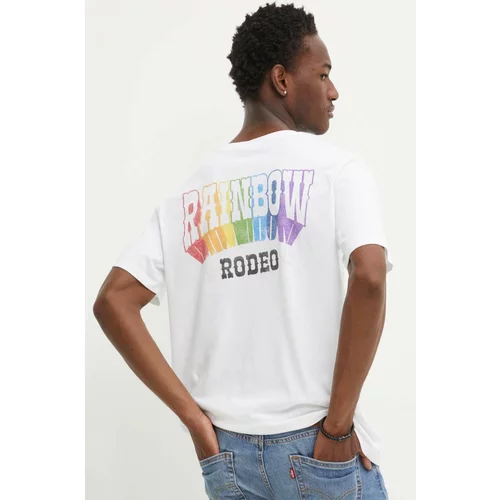 Levi's Pamučna majica Pride za muškarce, boja: bijela, s tiskom